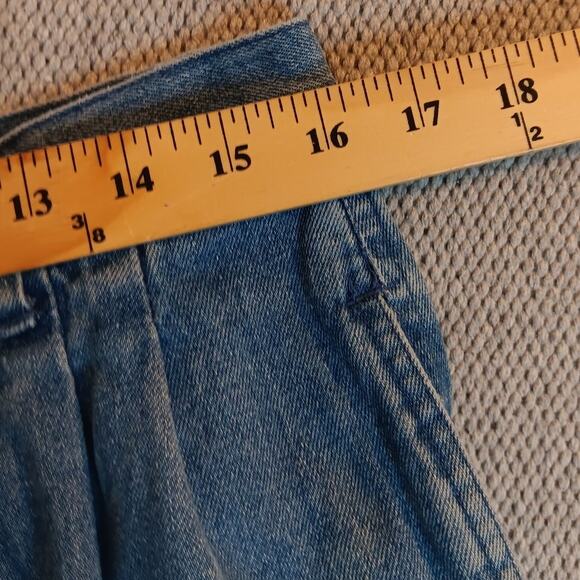 Original Bugle Boy Vintage Jeans 32X29 Blue Fade Pleated Skate Y2K Paint Grunge - Picture 11 of 14